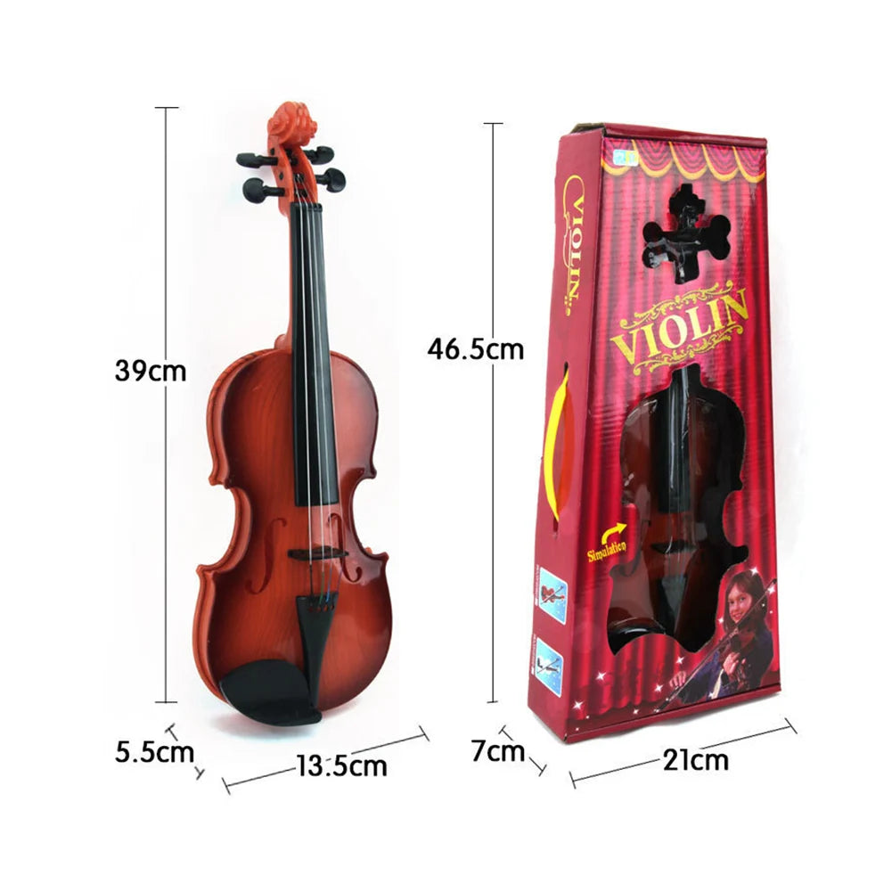 Acoustic Violin Toy Adjustable String Simulation Musical Instrument Kid Gifts