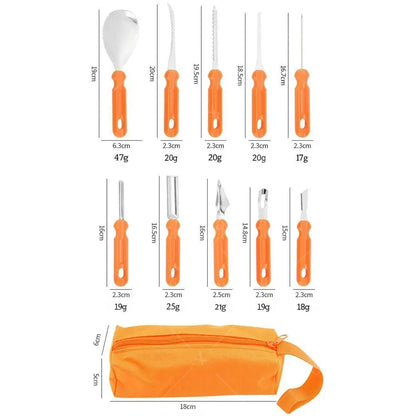 Halloween Pumpkin Carving Tool Set with Stainless Steel Blades
