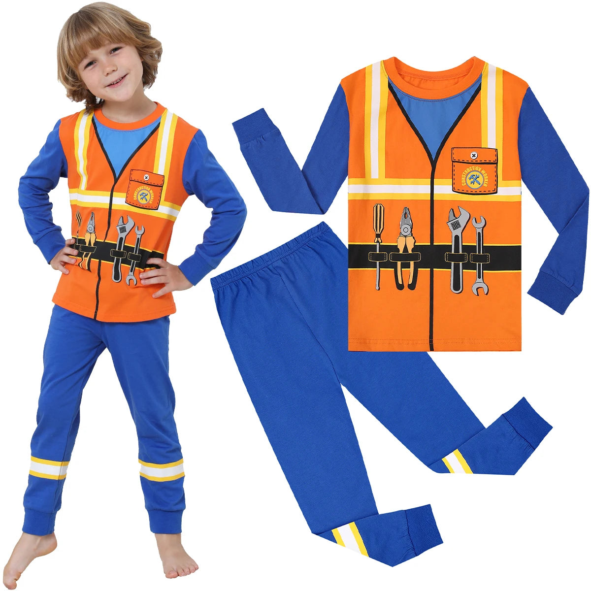 Skeleton Pajama Costume for Kids