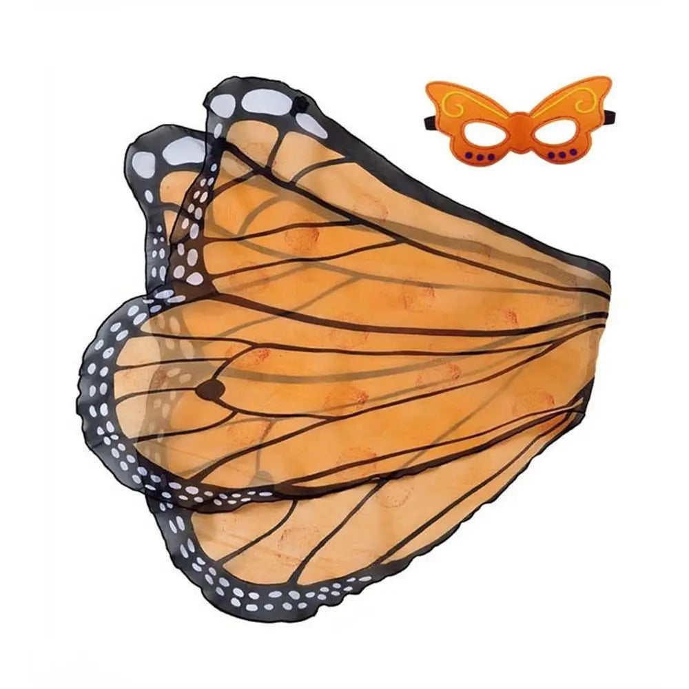 Kids Butterfly Wings Shawl Costume Cape