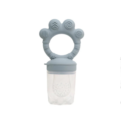 2pcs Set Baby Fruit Feeder Cube food set Bear PAWS Ice fruits and vegetables food box set body silicone baby meat puree