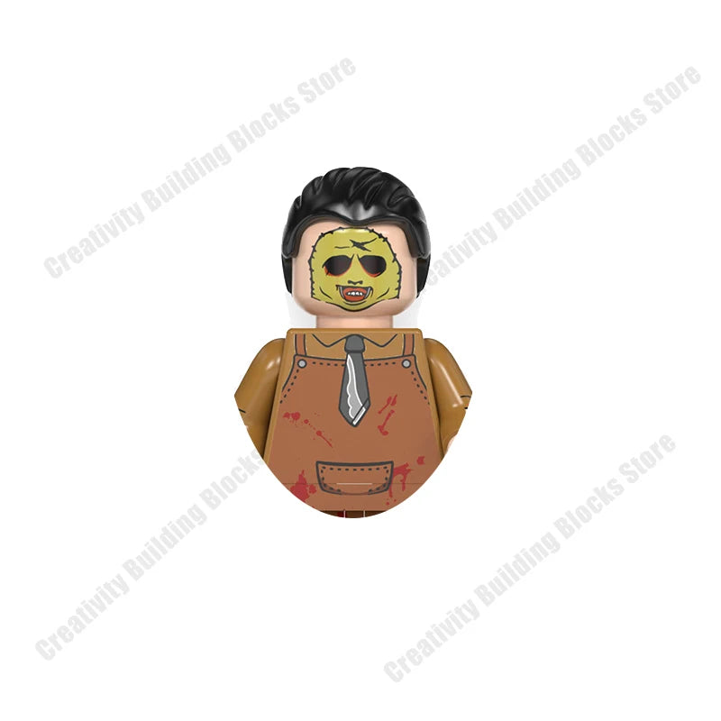 Mini 3D Halloween Figures Building Block Toy Set