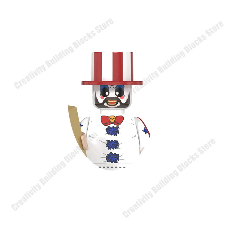 Mini 3D Halloween Figures Building Block Toy Set