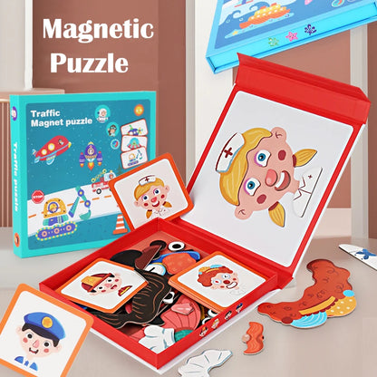 Magnetic Travel Puzzle Set for Kids