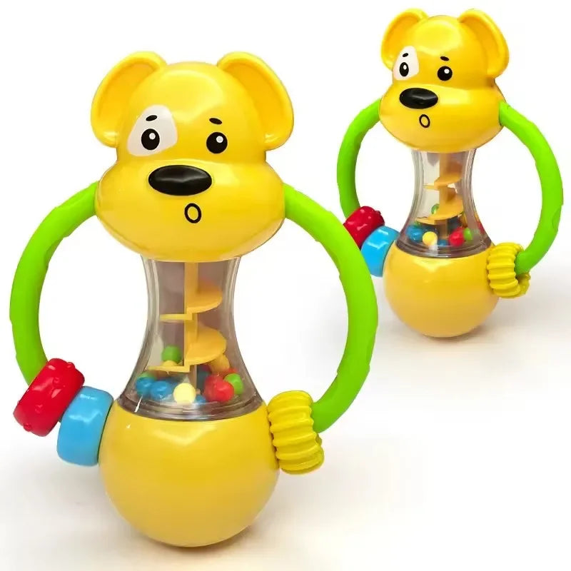 Soft Baby Grasping Ball Rattles with Bell Ball Early Education Educational Sensory Toy Random Color