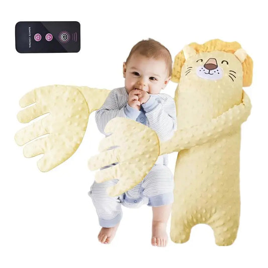 Remote Control Electric Baby Sleep Toy Cartoon Bear Shaped Plush Soothing Dolls Cartoon Baby Sleep Aid Comfort Soother Pillow