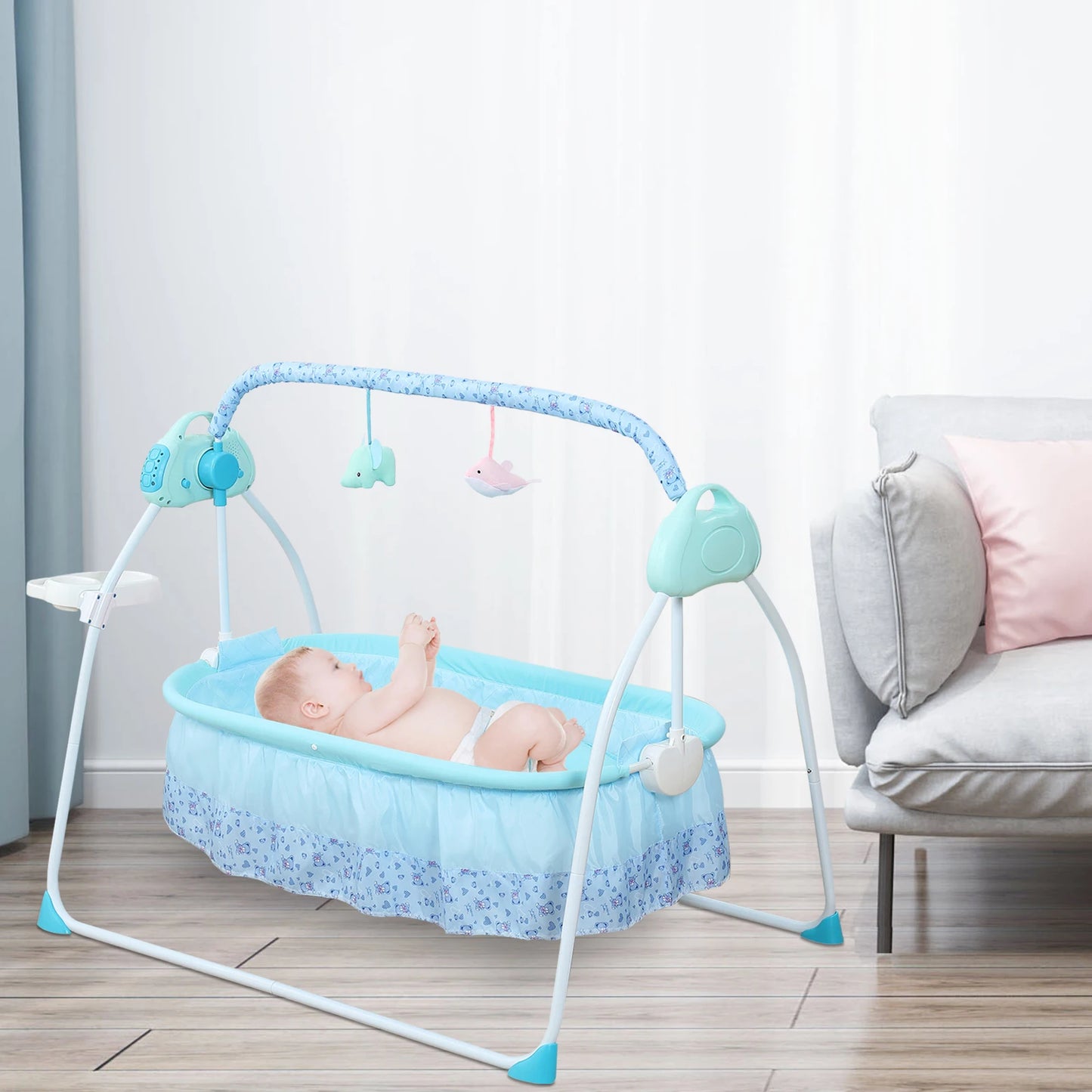 Automatic Baby Swing with Music & Mosquito Net - for Infants