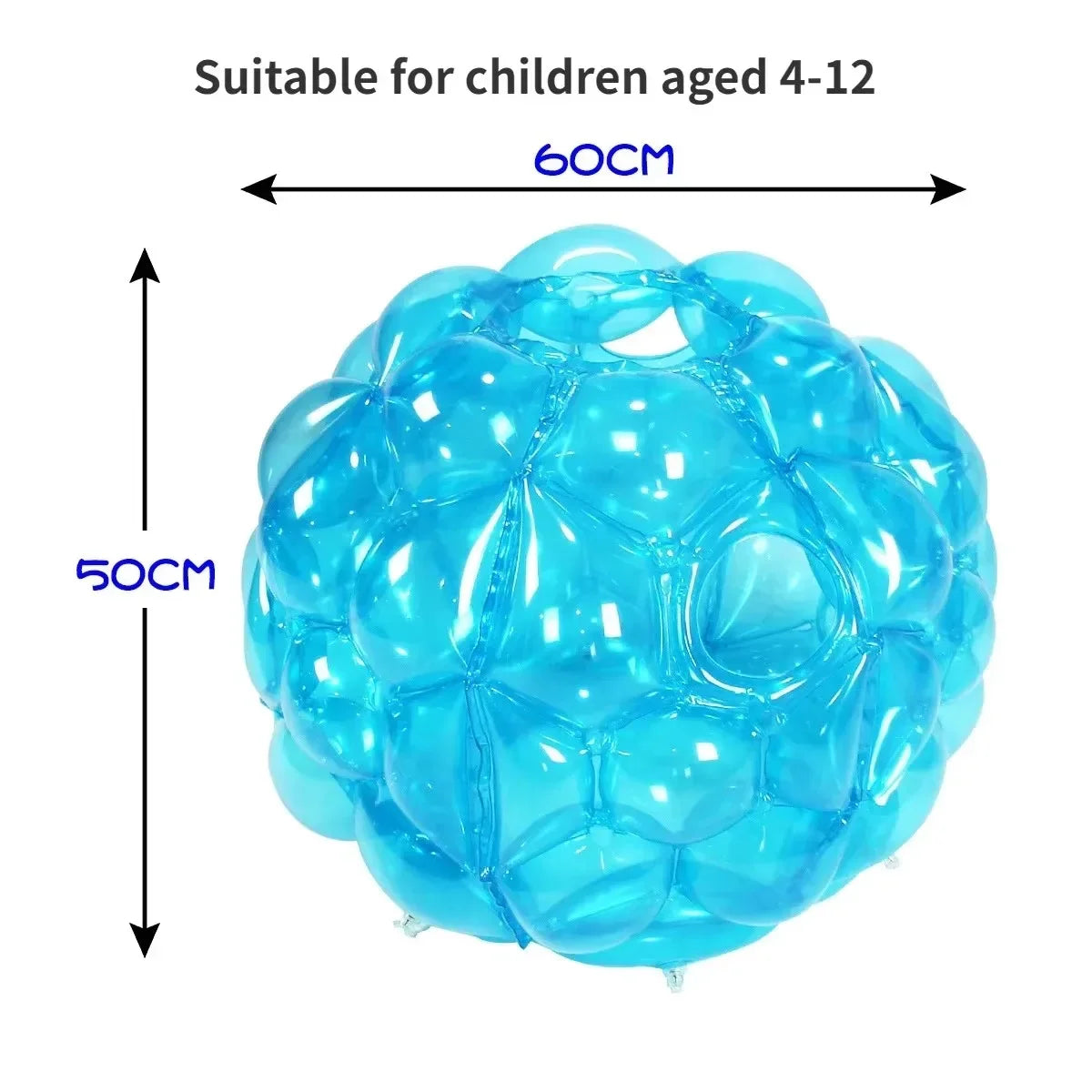 60cm Bubble Ball Human Inflatable Collision Game PVC Durable Buffer Ball Outdoor Activity Toy for Family Party Kids Game Toys