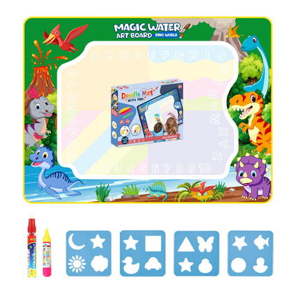 Magic Water Drawing Mat Coloring Doodle Mat with Magic Pens Montessori Toys Painting Board Educational Toys for Kids Gifts