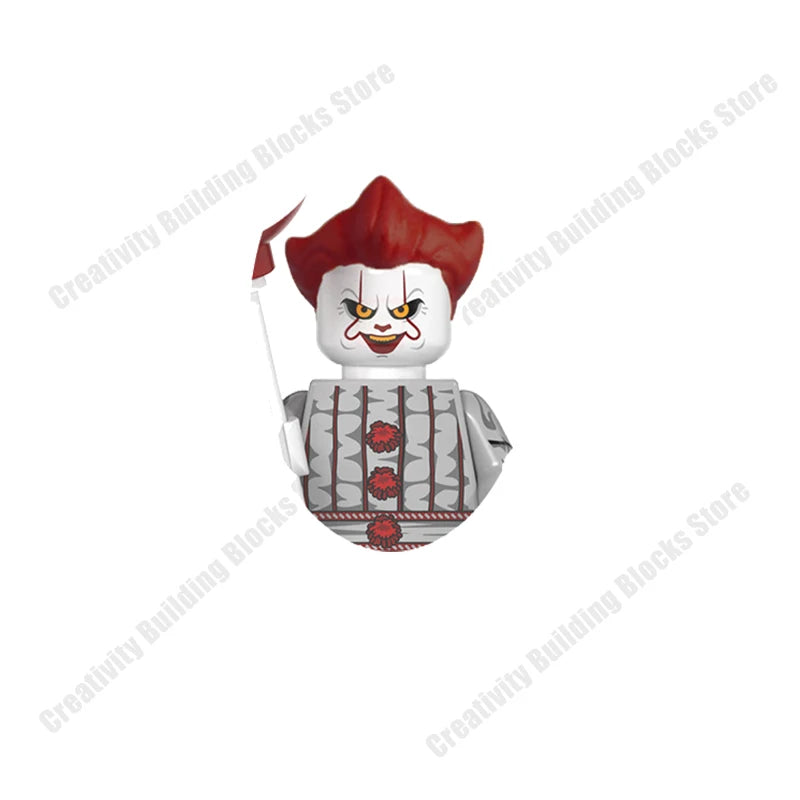Mini 3D Halloween Figures Building Block Toy Set