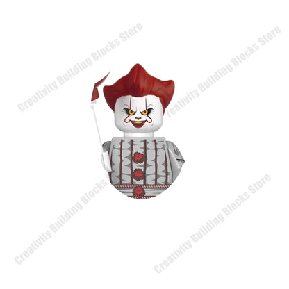 Mini 3D Halloween Figures Building Block Toy Set