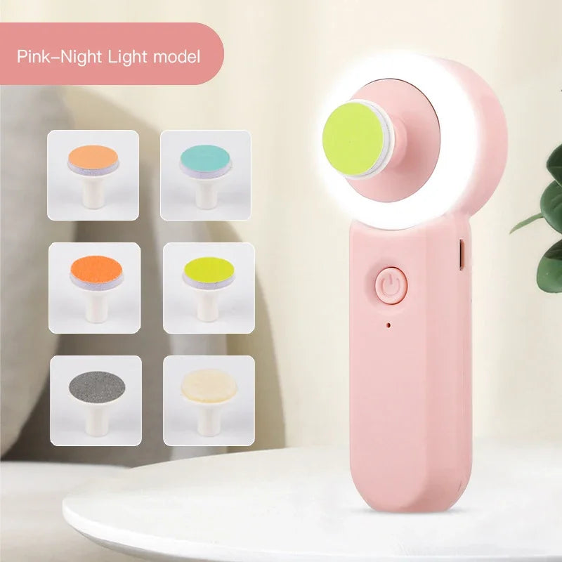 Luminous Rechargeable Newborn Electric Nail Clipper Baby Anti-clamping Scissors Baby Nail Scissors Set Baby Nail Grinder