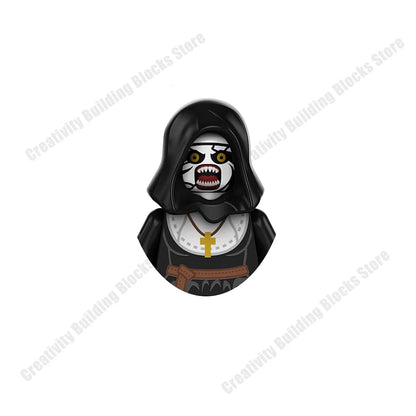 Mini 3D Halloween Figures Building Block Toy Set