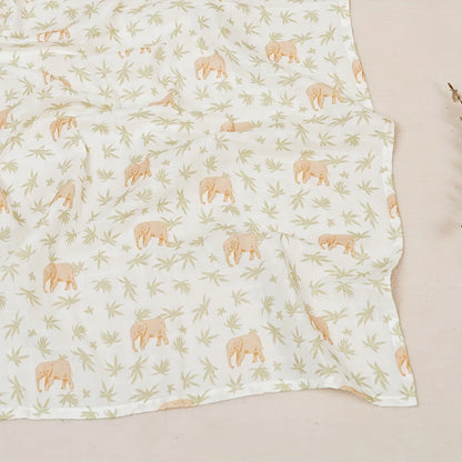 120x120cm Bamboo Cotton Baby Swaddle Bedding Bath Towel Infant Wrap Gauze Muslin Blankets Breathable For Newborn Baby Dropship