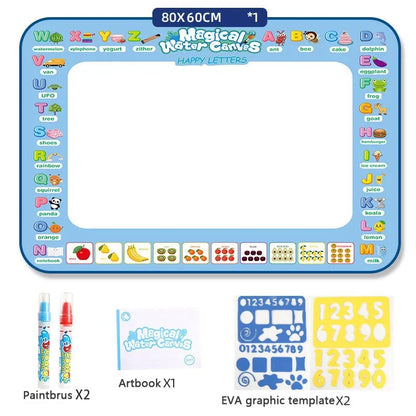 Colorful Water Doodle Mat Drawing Mat For Kids Toddlers Montessori Educational Toys For Children Age 3 4 5 6 7 8 Boys Girls Gift