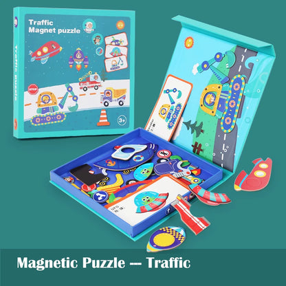Magnetic Travel Puzzle Set for Kids