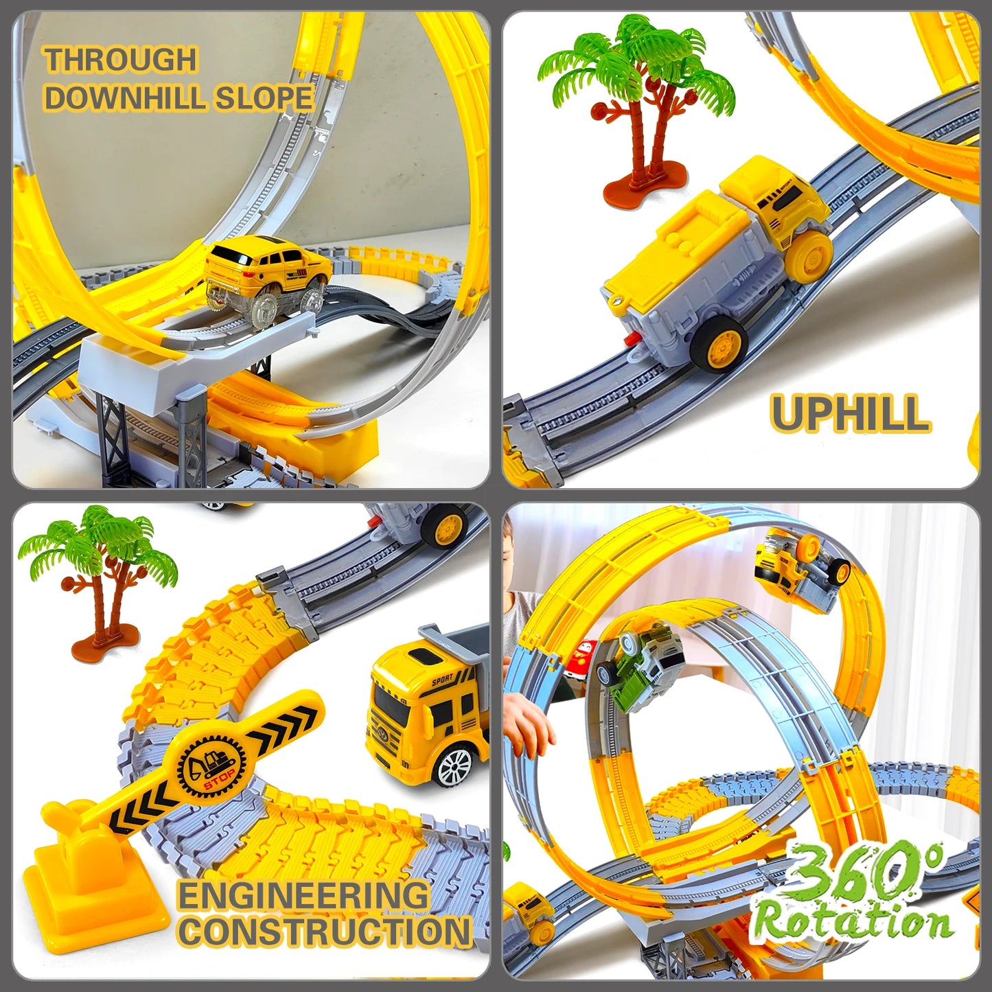 Children Electric Track Car Toy Set