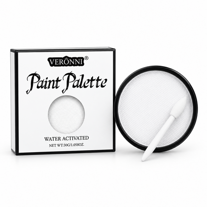 Water Activated Face & Body Paint - 6 Colors with Brush