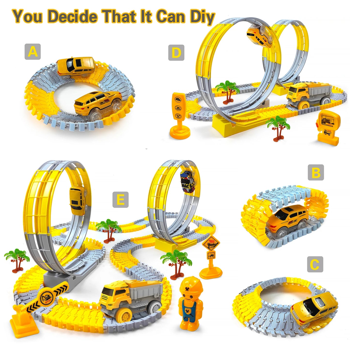 Children Electric Track Car Toy Set
