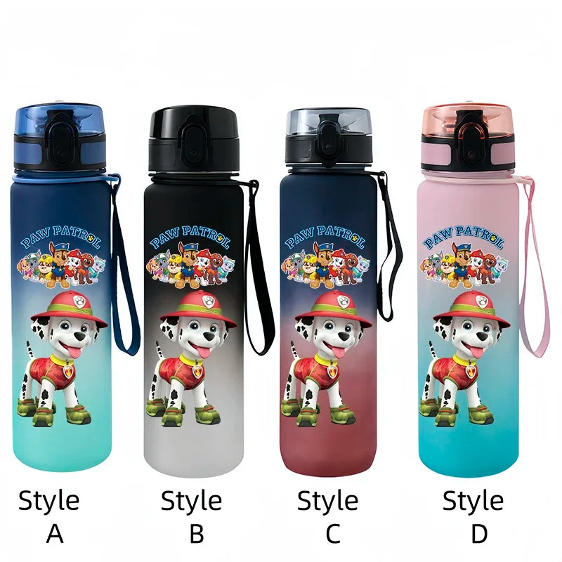 PAW Patrol Chase Marshall Anime Figure Outdoor Portable Children's Plastic Large Drink Bottles Student Sport Water Cup Gifts