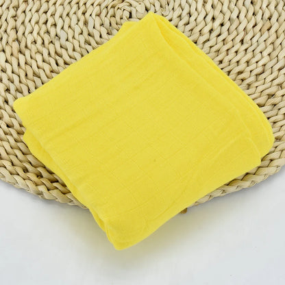 120x120cm Bamboo Cotton Baby Swaddle Bedding Bath Towel Infant Wrap Gauze Muslin Blankets Breathable For Newborn Baby Dropship
