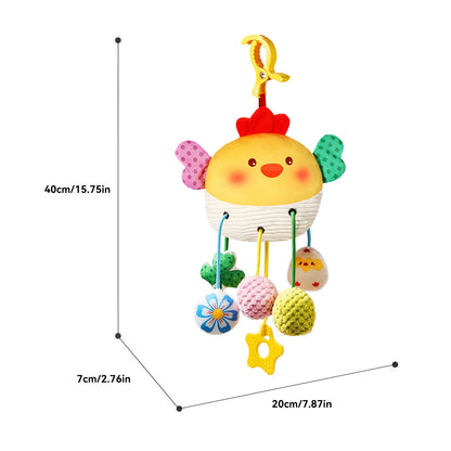 Baby Toy Bed Bell - Crab Jiggling Joy Bed Hanging Rattle for Soothing Baby Stroller Pendant for Holiday Gift