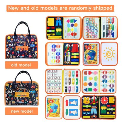 Montessori Busy Board for Ages 3-6 - Sensory Educational Toy for Early Learning & Fine Motor Skills Development