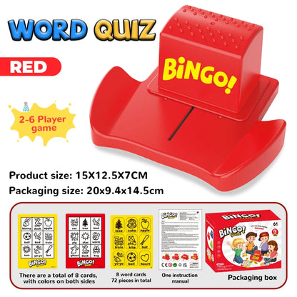 Children's educational game machine, English word learning tool, intelligence development, fun interactive table game