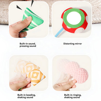 Baby Toy Bed Bell - Crab Jiggling Joy Bed Hanging Rattle for Soothing Baby Stroller Pendant for Holiday Gift