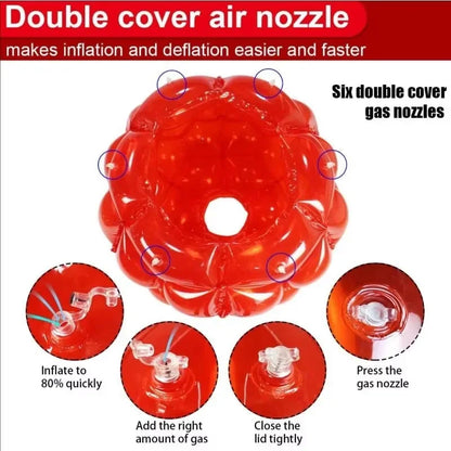 60cm Bubble Ball Human Inflatable Collision Game PVC Durable Buffer Ball Outdoor Activity Toy for Family Party Kids Game Toys