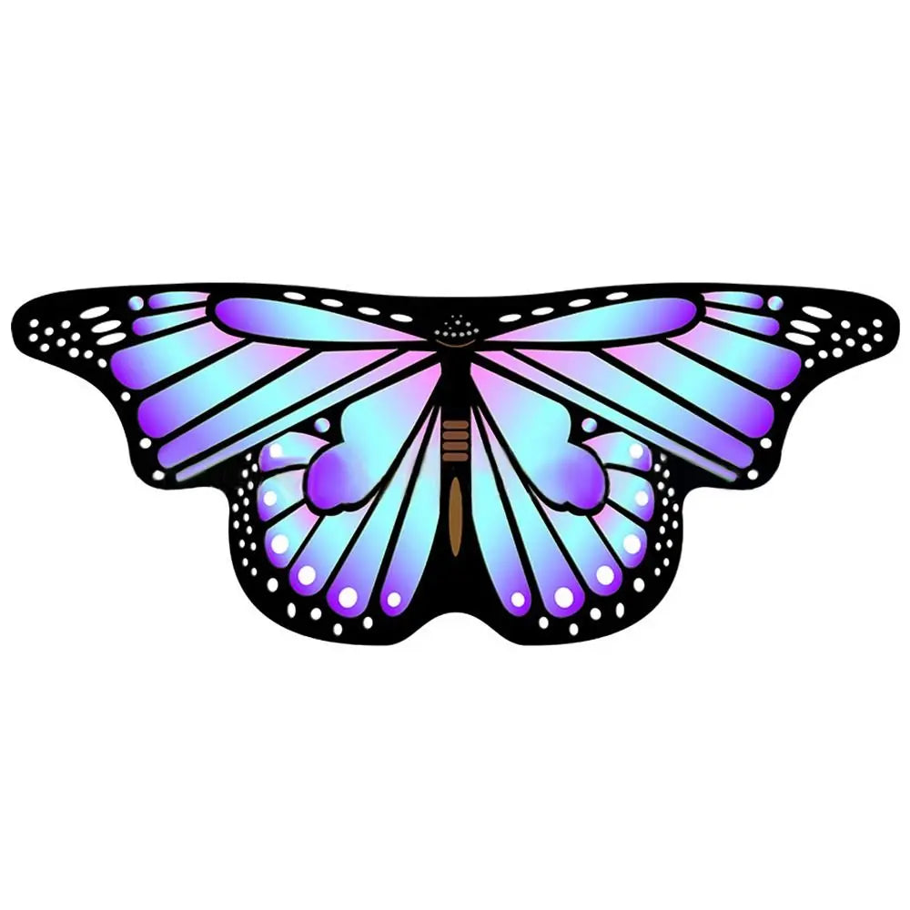 Kids Butterfly Wings Shawl Costume Cape