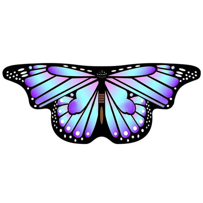 Kids Butterfly Wings Shawl Costume Cape