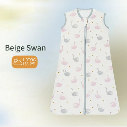 Baby Sleeping Bag Newborn Baby Anti-shock Sleeping Bag Pajamas Baby Pajamas Light Zipper Crawling Suit Anti-kick Cartoon Animal