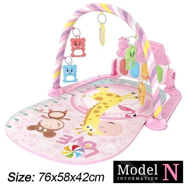 Baby Fitness Activity Gym Play Mat – Musical Piano Toy