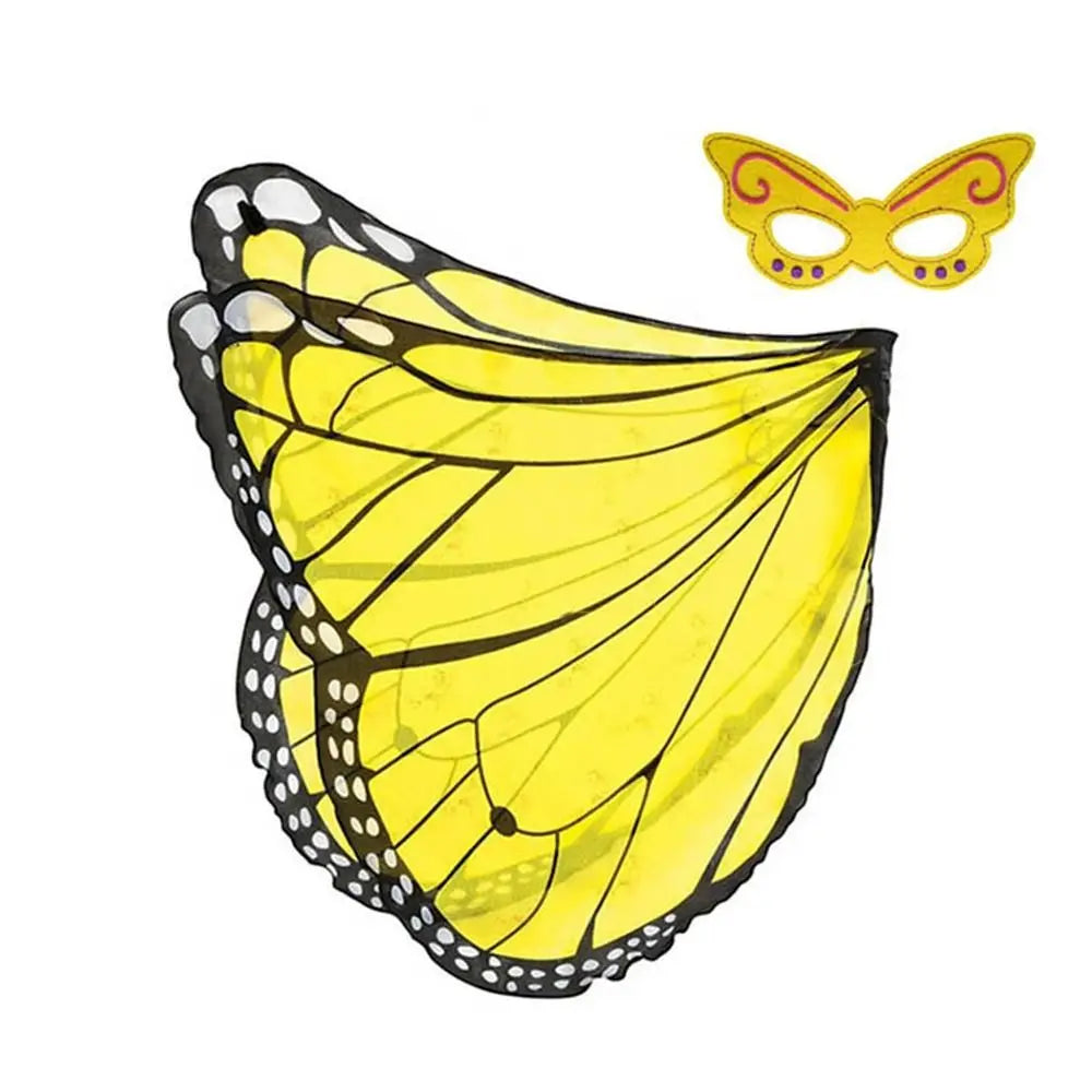 Kids Butterfly Wings Shawl Costume Cape