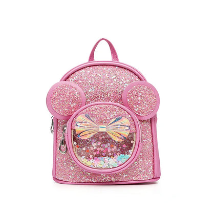 New Cute Children's Bag Fashion Sequin Kindergarten Backpacks for Baby Girls Cartoon Casual Schoolbag Princess Bag Girls Gifts