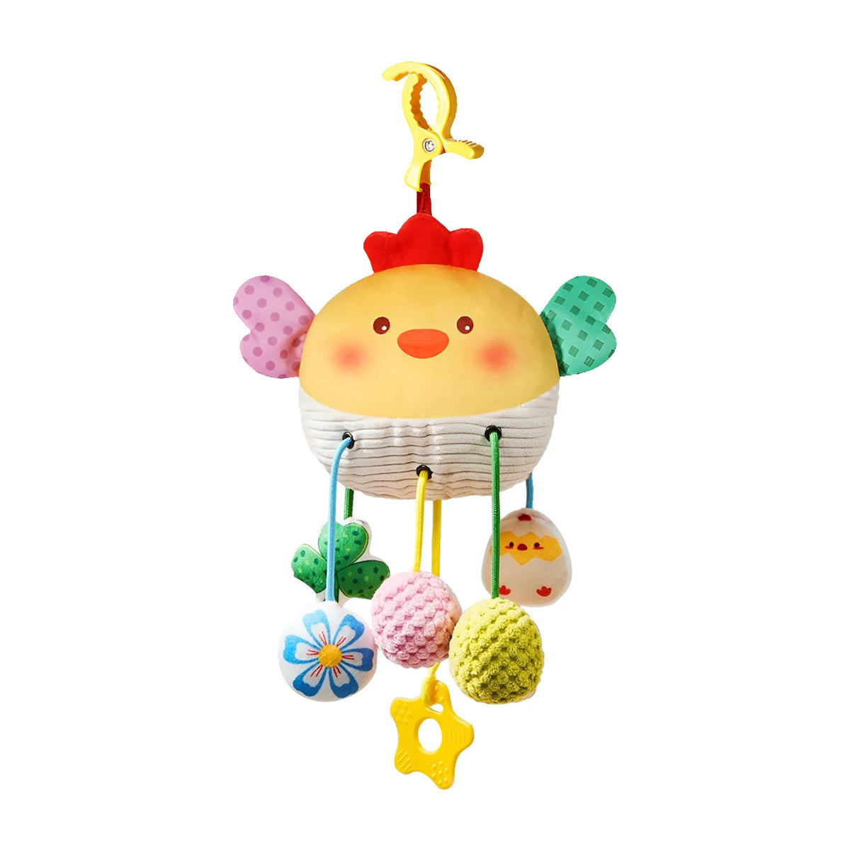 Baby Toy Bed Bell - Crab Jiggling Joy Bed Hanging Rattle for Soothing Baby Stroller Pendant for Holiday Gift
