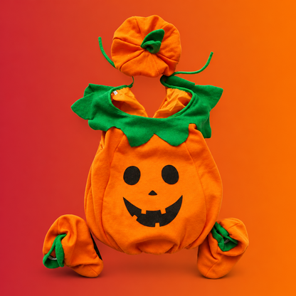 Kids Pumpkin Costume with Hat for Boys & Girls