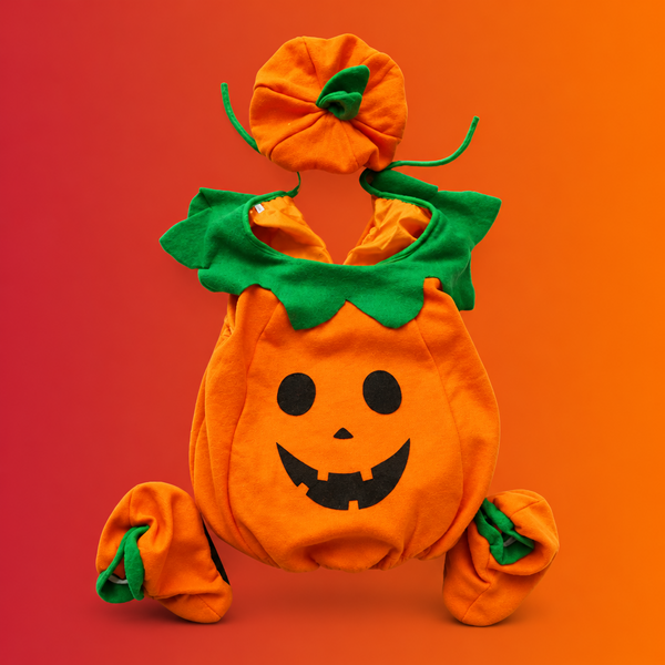 Kids Pumpkin Costume with Hat for Boys & Girls