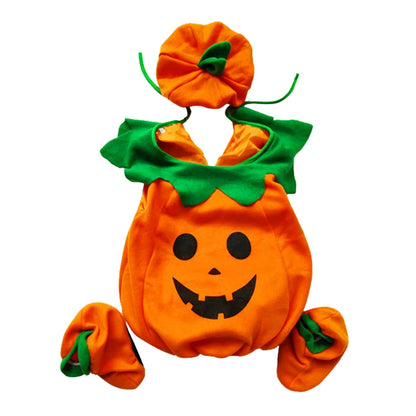 Kids Pumpkin Costume with Hat for Boys & Girls