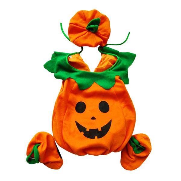 Kids Pumpkin Costume with Hat for Boys & Girls