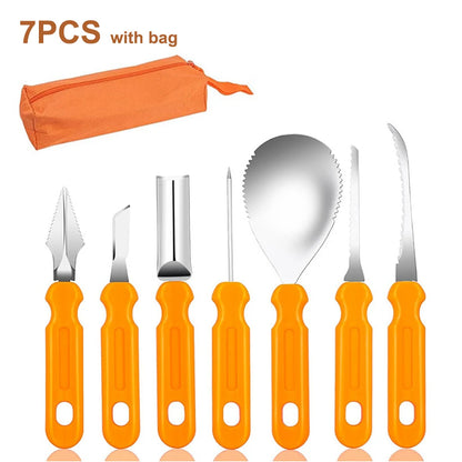 Halloween Pumpkin Carving Tool Set with Stainless Steel Blades
