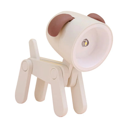 Mini Led Night Lights Folding Desk Lamp Cartoon Cute Pet Dog Deer Shape Nightlights Adjustable Kids Bedroom Bedside Decor Gift
