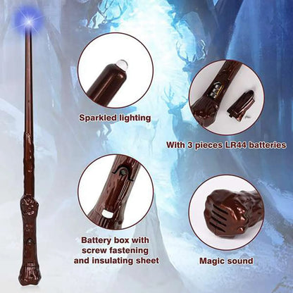 Light-Up Wizard Wands with Sound - 10 Piece Set