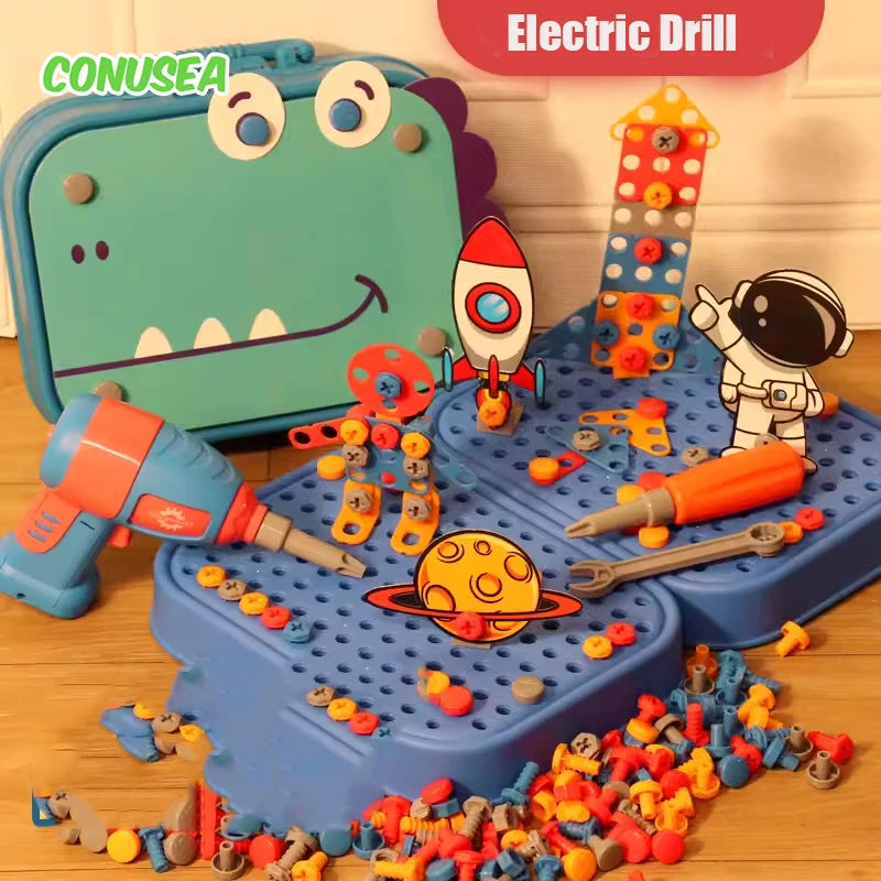 Children Tool Set Toy with Electric Drill