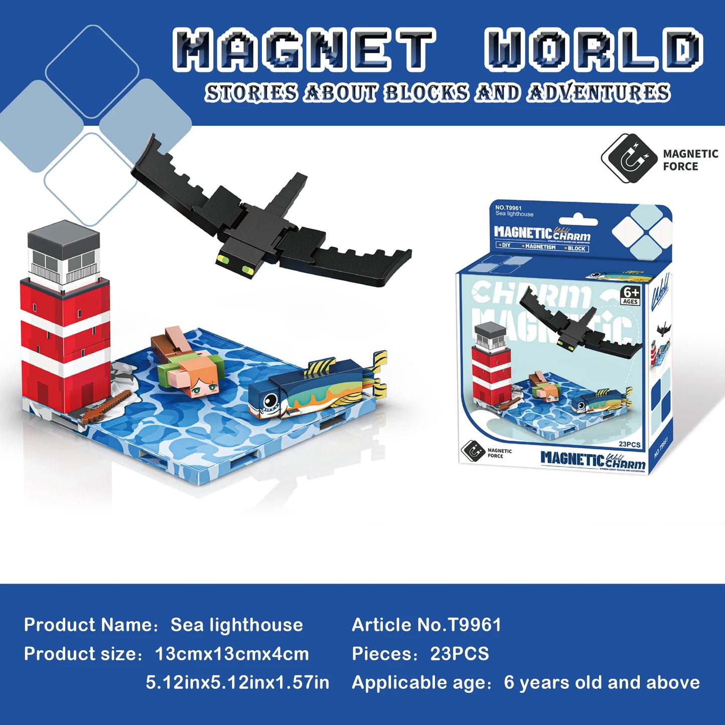 3D My Magnetic Building Blocks, DIY Learning Building Space Reasoning Toys, Birthday Gifts for Children over 6 Years Old