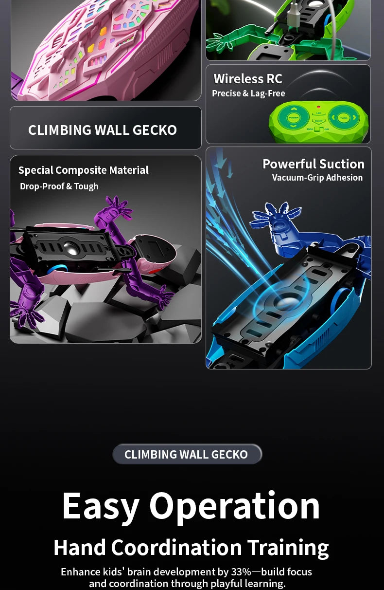 Remote Control Wall Climbing Gecko/Spider Toy
