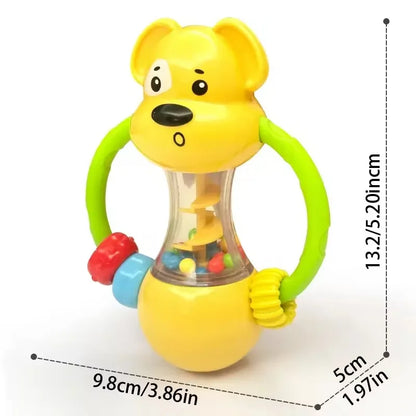 Soft Baby Grasping Ball Rattles with Bell Ball Early Education Educational Sensory Toy Random Color
