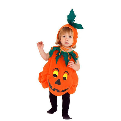 Kids Pumpkin Costume with Hat for Boys & Girls