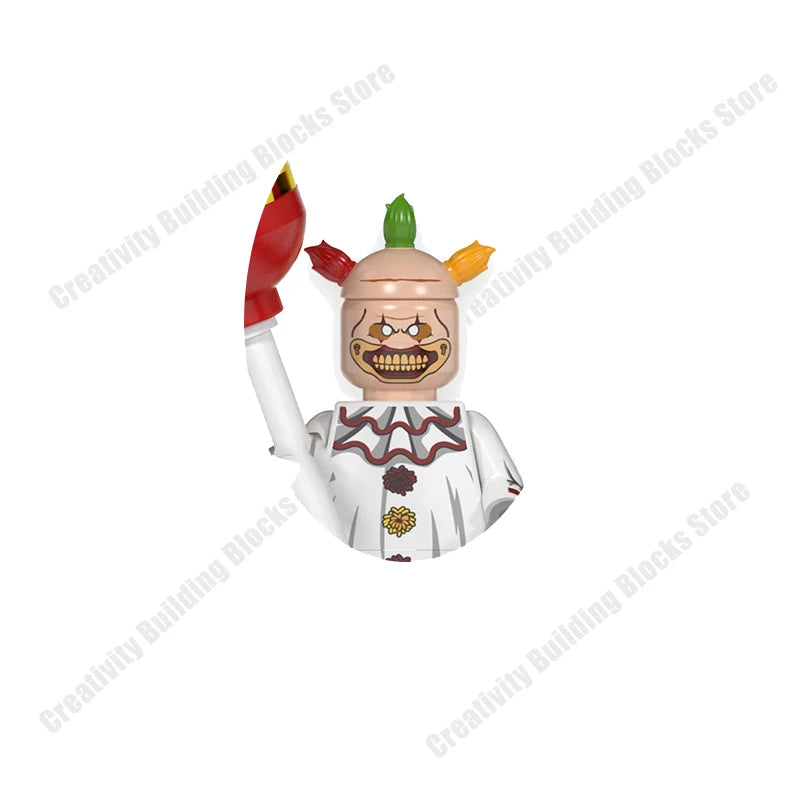 Mini 3D Halloween Figures Building Block Toy Set